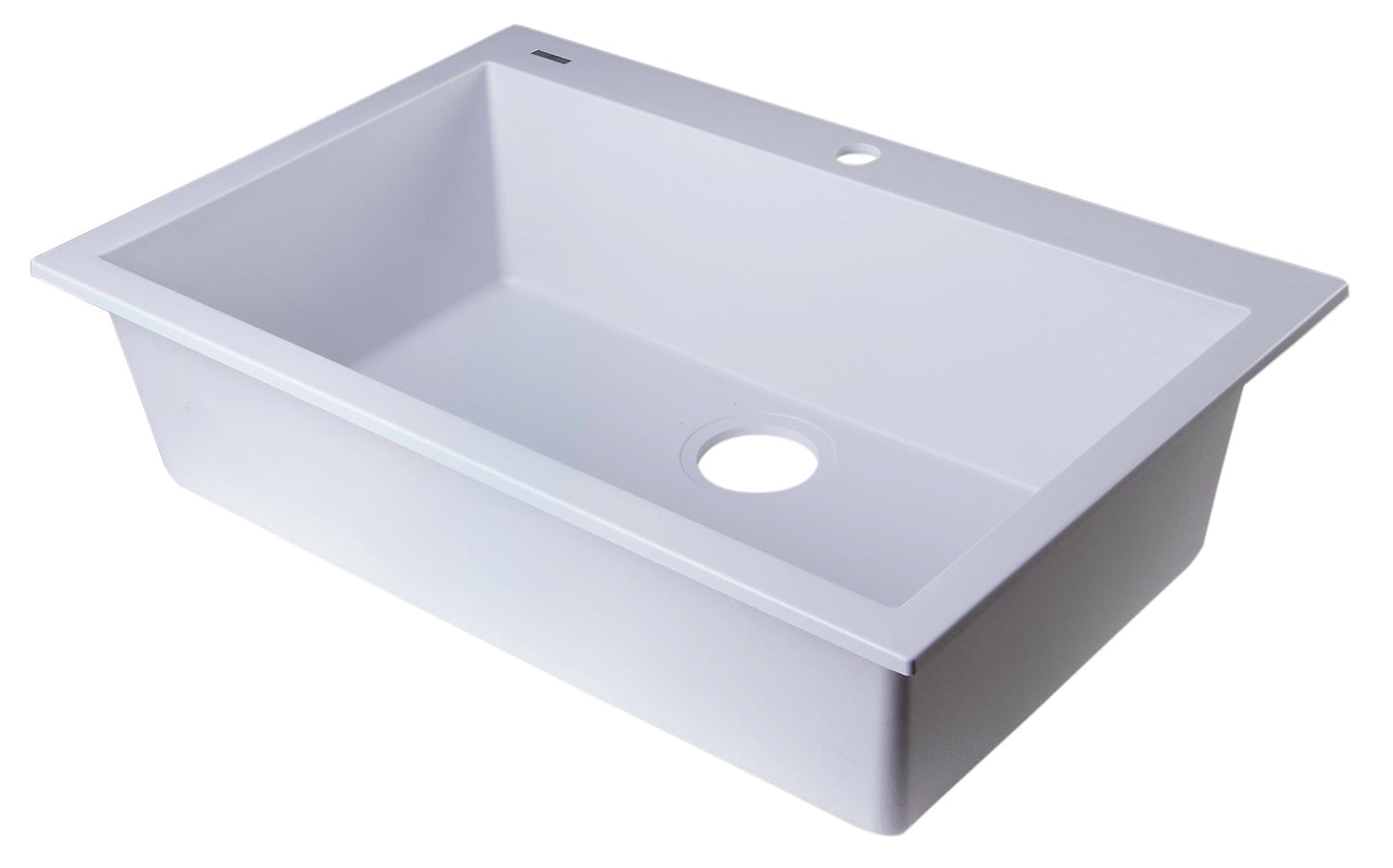 ALFI brand AB3020DI 30" Drop-In Single Bowl Granite Composite Kitchen Sink