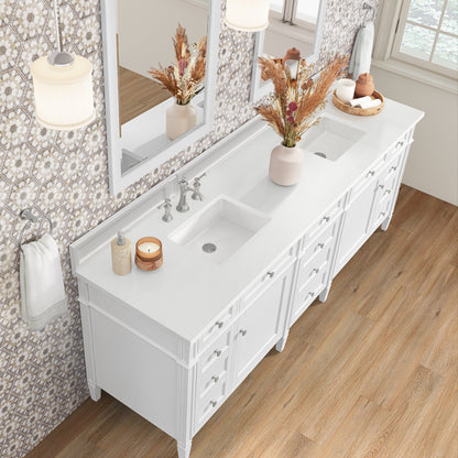 Brittany 84" Double Vanity in Bright White