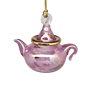Egyptian Glass Teapot Ornaments - Etched Pink