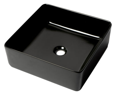 ALFI brand ABC903 16" Modern Square Above Mount Ceramic Sink