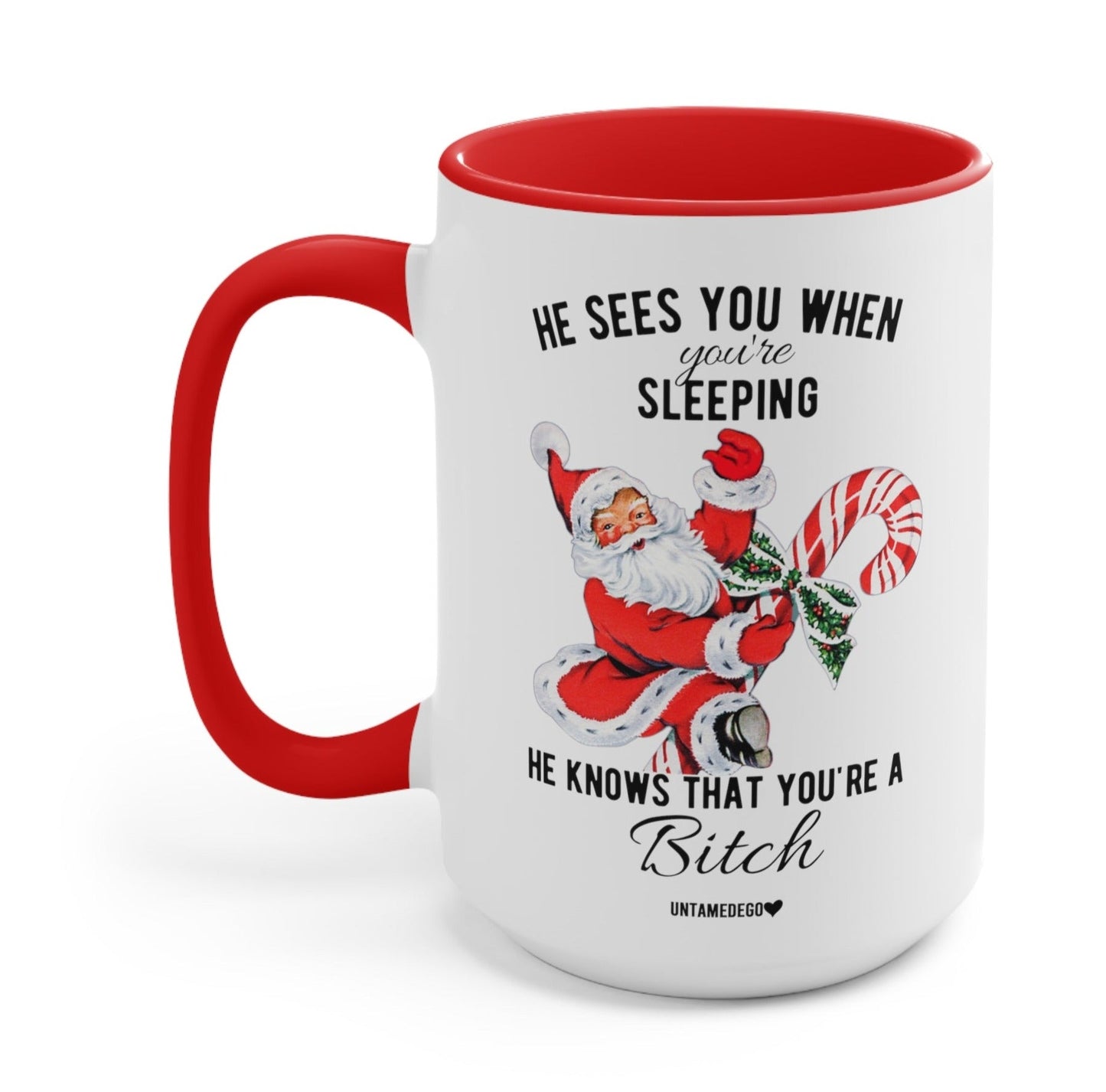 He Sees You When You're Sleeping Christmas Mug