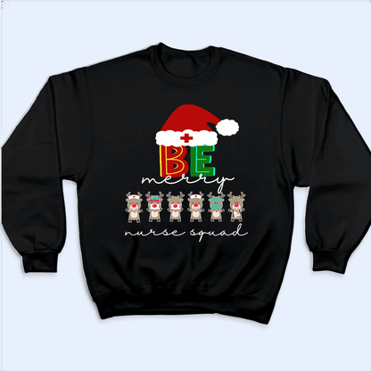 Health Reindeer Squad - Personalized Custom T Shirt - Birthday, Loving, Funny Gift for Nurse, CNA, Healthcare, Registered RN