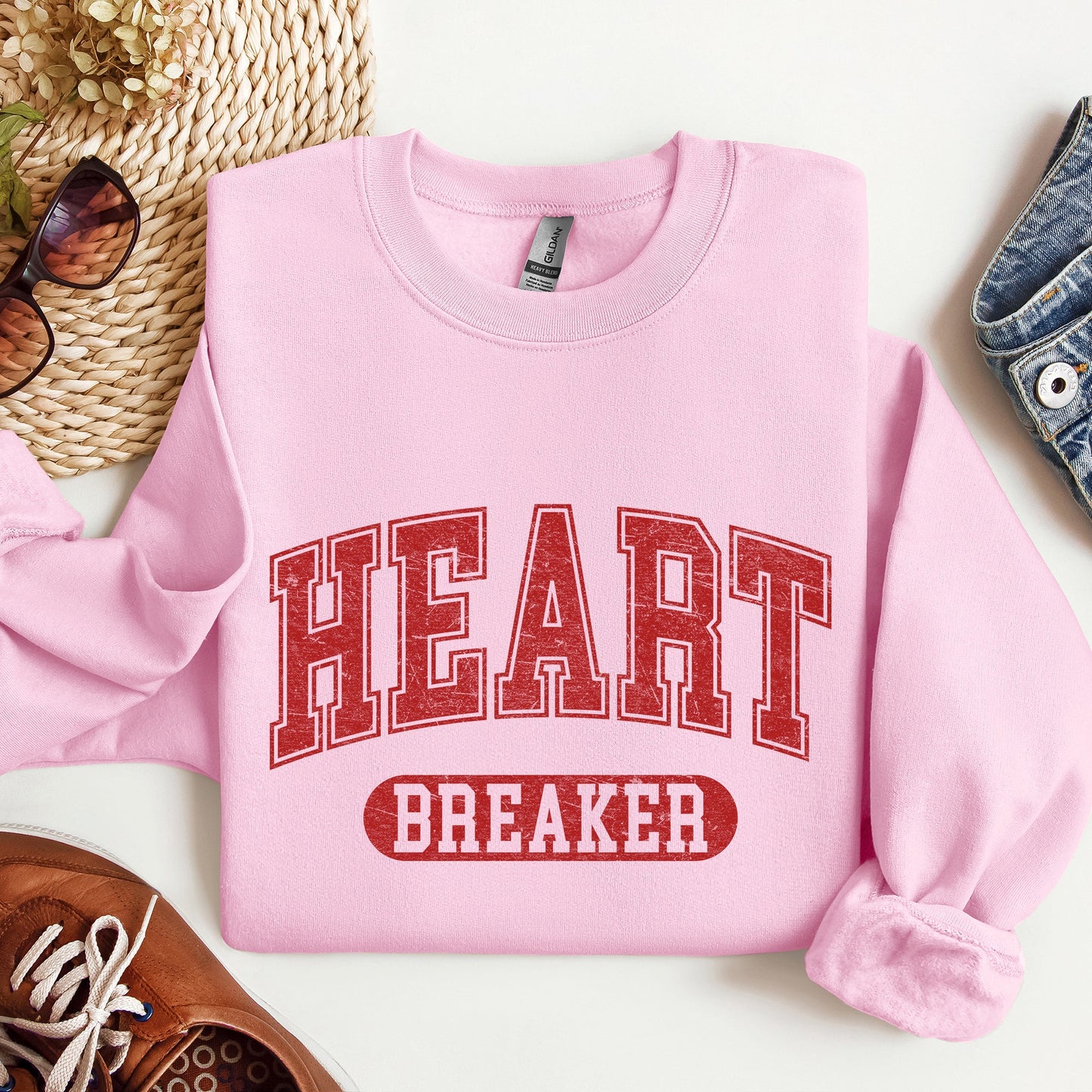 Heart Breaker, Collegiate, Love, Sweatshirt, Valentine's Day