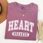 Heart Breaker, Collegiate, Love, Comfort Colors Tshirt, Valentine's Day