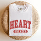 Heart Breaker, Collegiate, Love, Comfort Colors Tshirt, Valentine's Day