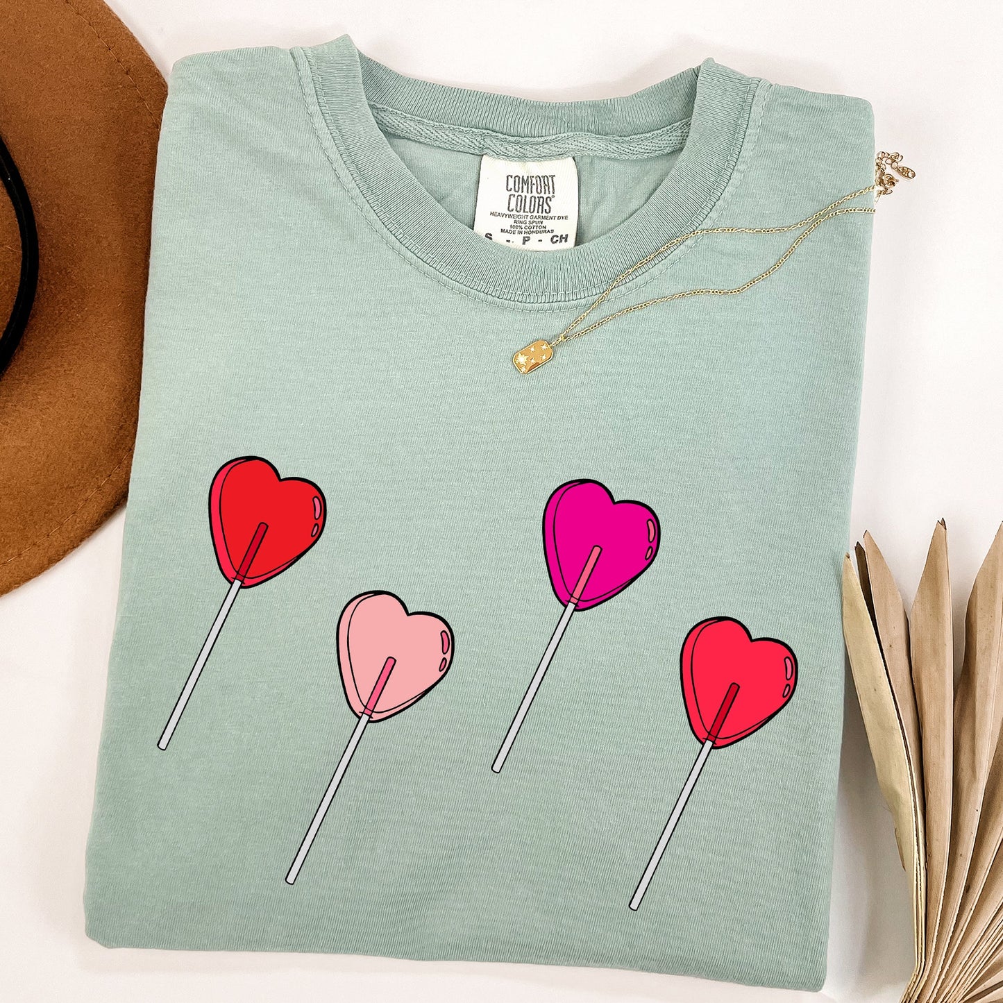 Valentine's Candy, Lollipop, Sweet Heart, Comfort Colors Tshirt, Valentine's Day