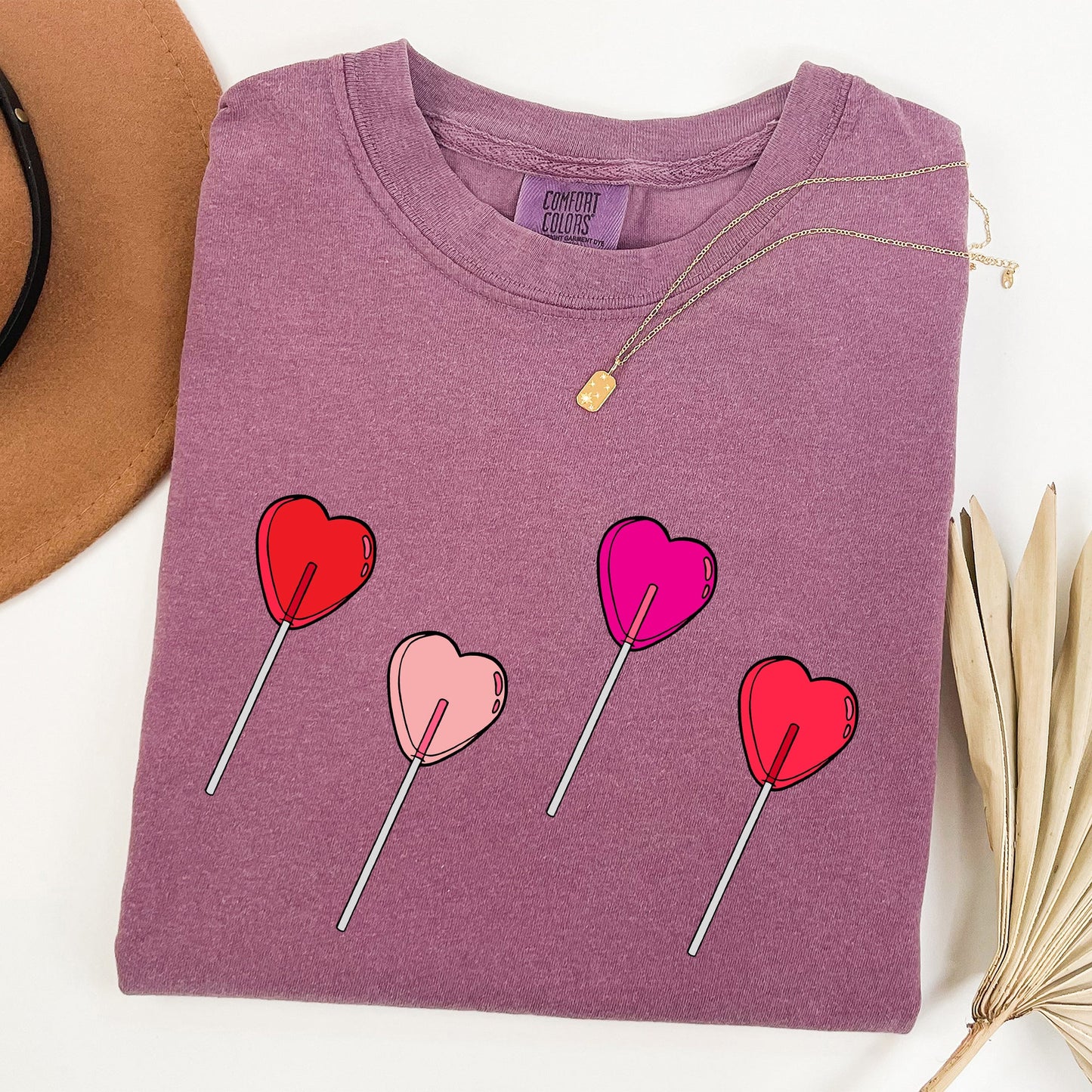 Valentine's Candy, Lollipop, Sweet Heart, Comfort Colors Tshirt, Valentine's Day