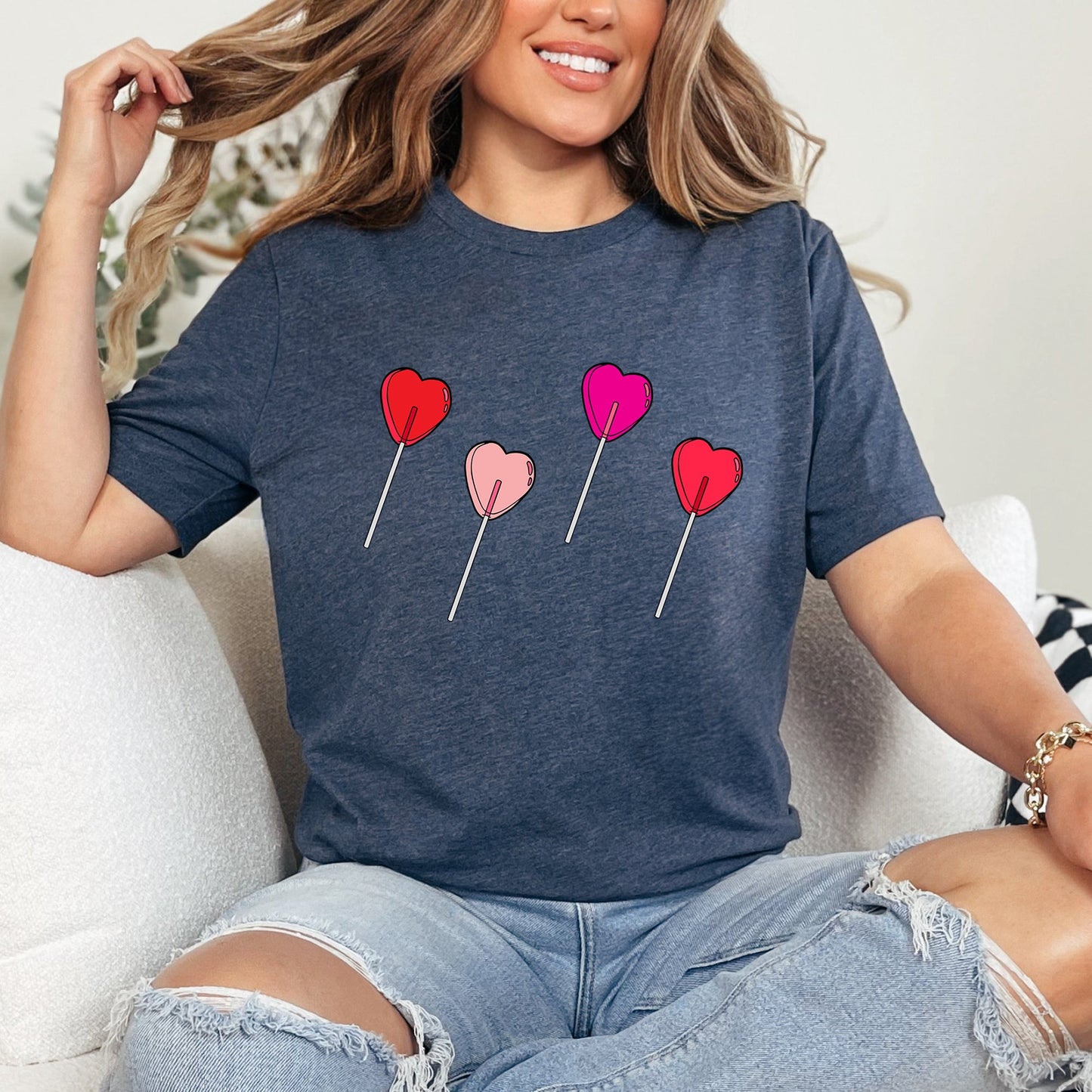 Valentine's Candy, Lollipop, Sweet Heart, Super Soft Tshirt, Valentine's Day