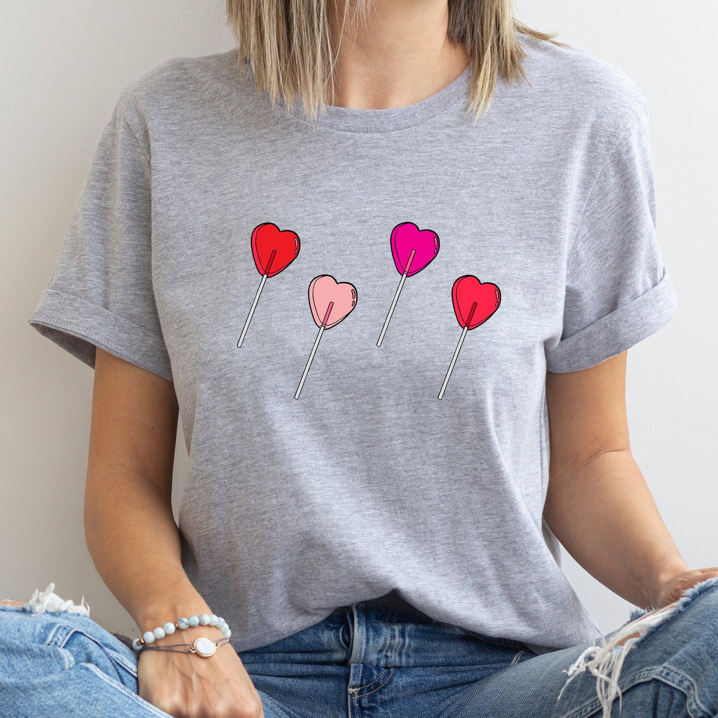Valentine's Candy, Lollipop, Sweet Heart, Super Soft Tshirt, Valentine's Day