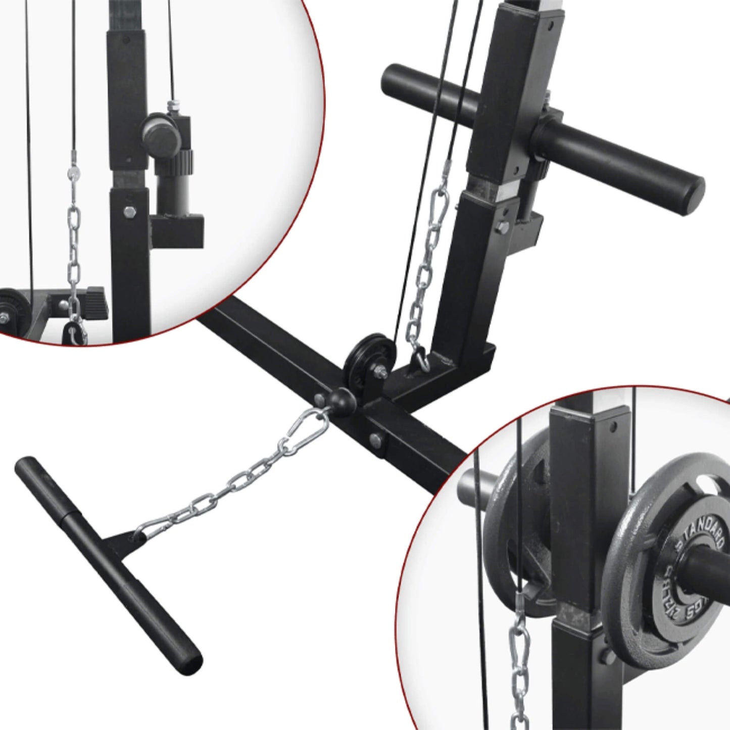 Heavy Duty Professional Multi-Function Adjustable Power Cage Rack, 1000LBS (SAK98149)