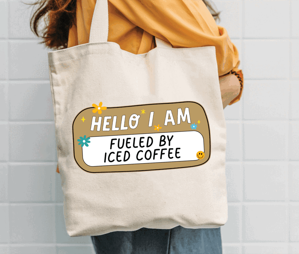 Hello I Am - Personalized Custom Tote Bag - Back To School, First Day Of School, Birthday, Loving, Funny Gift for Teacher, Kindergarten, Preschool, Pre K, Paraprofessional, Educator