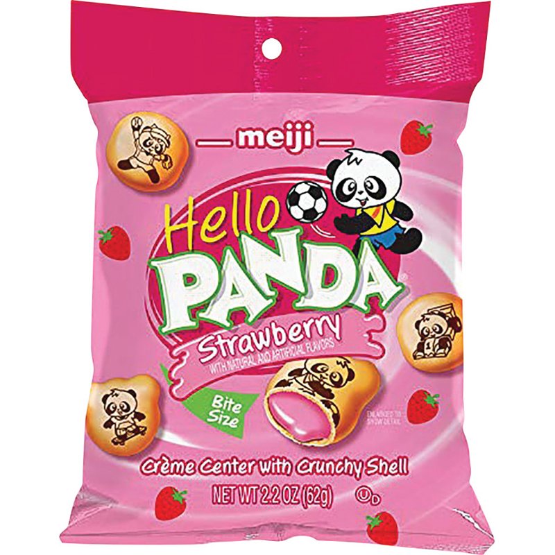 Hello Panda Cookies, Strawberry, Bite Size 2.2 Oz