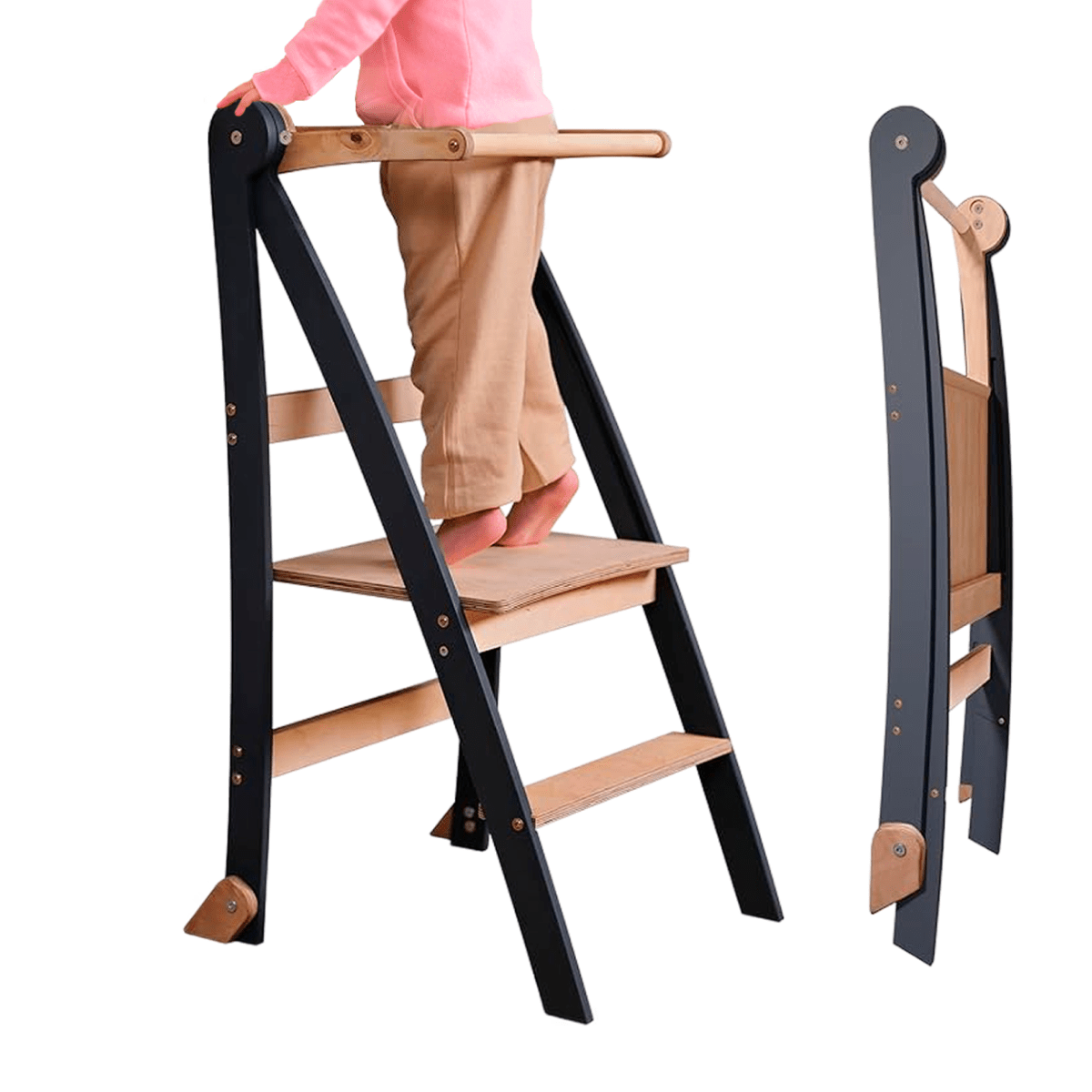 Helper Tower: A Multi-functional Foldable Step Stool for Kids