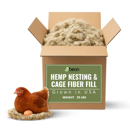 HempStuff Hemp Fiber Fill Pillow Stuffing and Chicken Nesting Fiber