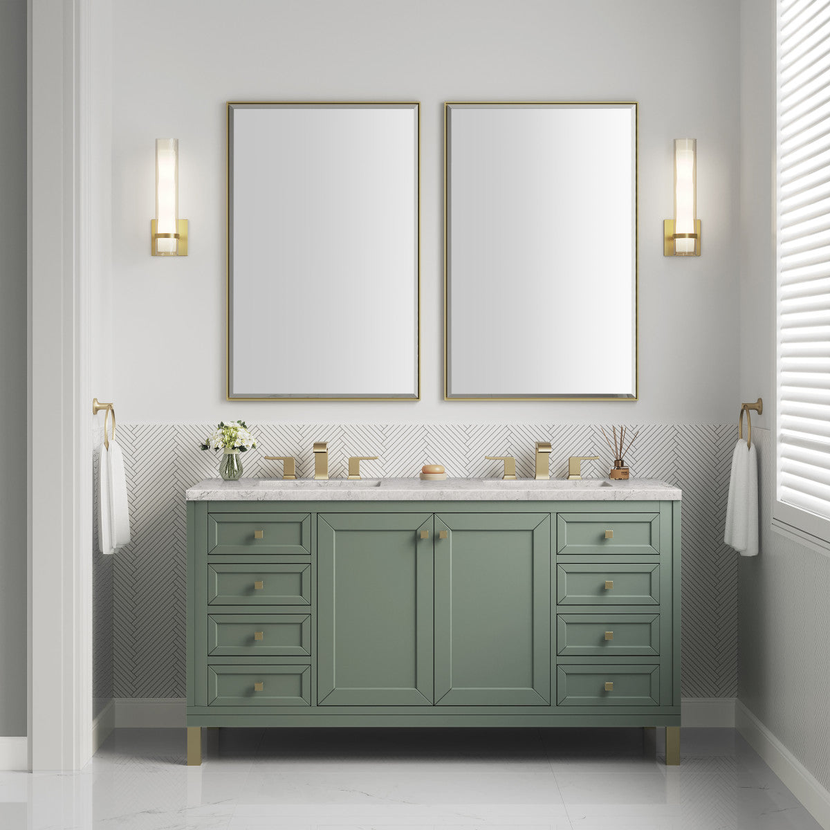 Chicago 60" Double Vanity