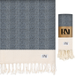 Herringbone Turkish Peshtemal Beach Bath Gym Yoga Towel 36” x 71”