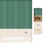 Herringbone Turkish Peshtemal Beach Bath Gym Yoga Towel 36” x 71”