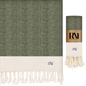 Herringbone Turkish Peshtemal Beach Bath Gym Yoga Towel 36” x 71”