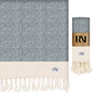 Herringbone Turkish Peshtemal Beach Bath Gym Yoga Towel 36” x 71”