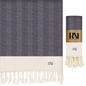 Herringbone Turkish Peshtemal Beach Bath Gym Yoga Towel 36” x 71”