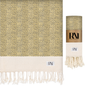 Herringbone Turkish Peshtemal Beach Bath Gym Yoga Towel 36” x 71”