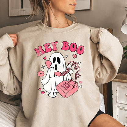 Hey Boo Vintage Halloween Sweatshirt