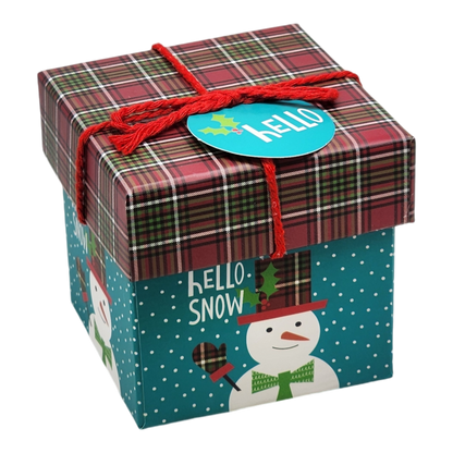 Gift Box Cube for Gift Cards - 3" x 3" -  Hello Snow