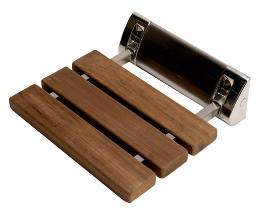 ALFI brand ABS14 14" Folding Teak Wood Shower Seat Bench