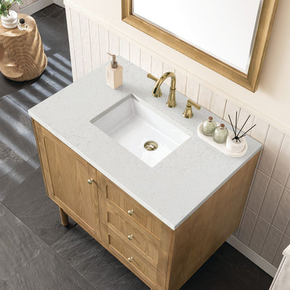 Laurent 36" Single Vanity Cabinet, Light Natural Oak