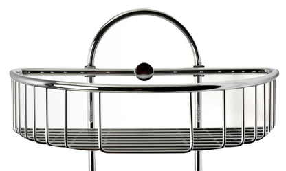 ALFI brand  AB9534 Polished Chrome Wall Mounted Double Basket Shower Shelf Bathroom Accessory
