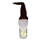 Lighted Bottle with Fabric Gnome -