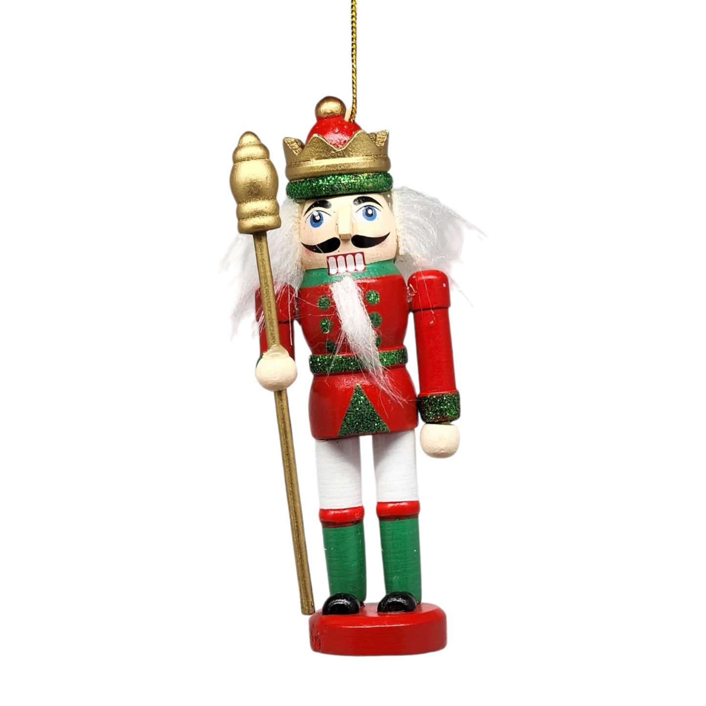 Wood Nutcracker Ornament - King