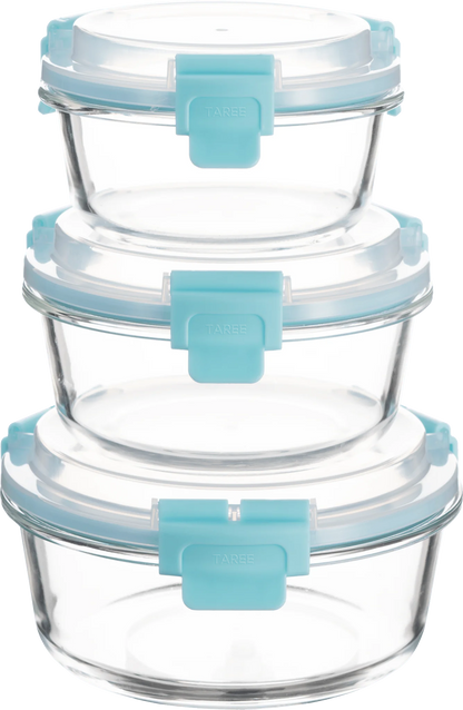 High Top Lid Round Containers