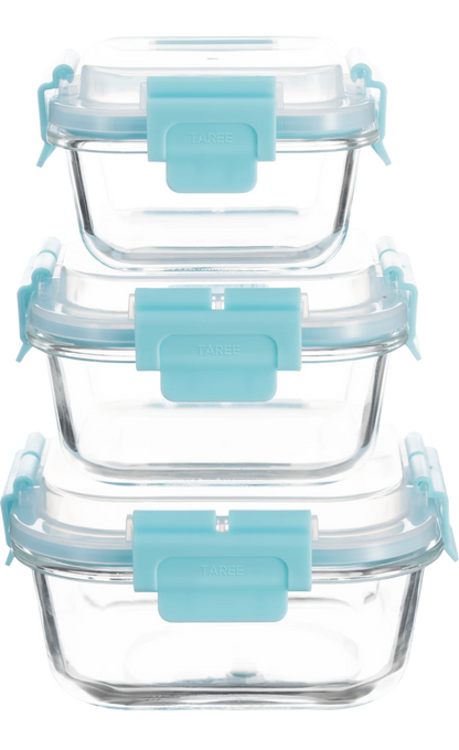 High Top Lid Square Containers