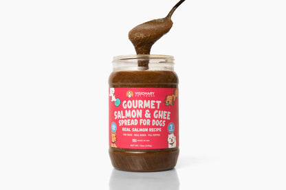 Salmon and Ghee Meat Spread | NEW 12oz Jar | Family Pet | Kitchen + Metal