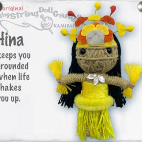 Hina the Tahitian Dancer String Doll Keychain
