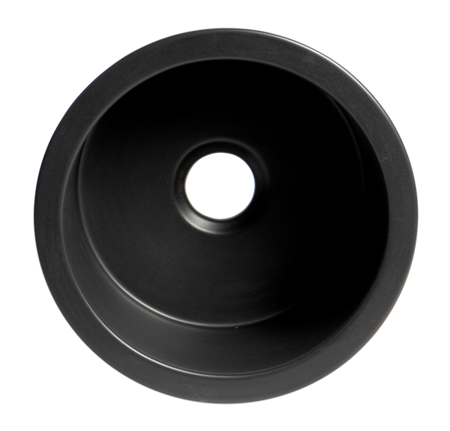 ALFI brand ABF1818R Round 18" x 18" Undermount / Drop In Fireclay Prep Sink