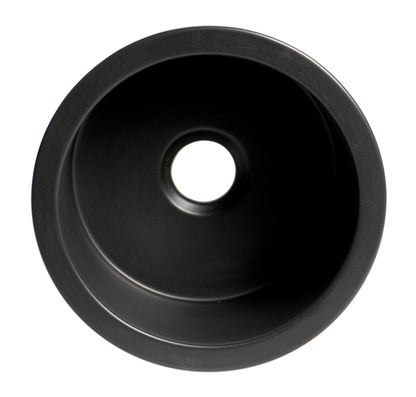 ALFI brand ABF1818R Round 18" x 18" Undermount / Drop In Fireclay Prep Sink
