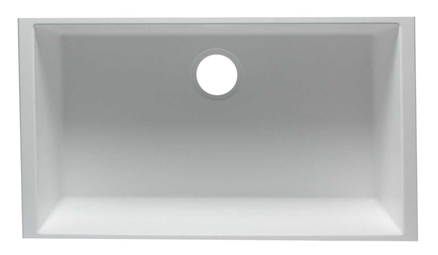 ALFI brand AB3322UM 33" Single Bowl Undermount Granite Composite Kitchen Sink