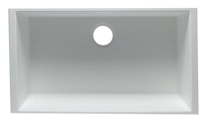 ALFI brand AB3322UM 33" Single Bowl Undermount Granite Composite Kitchen Sink