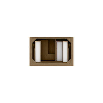 James Martin 547-V36 Brookfield 36” Single Vanity – Black Onyx / Honey Oak / Pearl Charcoal