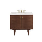 Amberly 36" Single Vanity Cabinet, Mid-Century Walnut