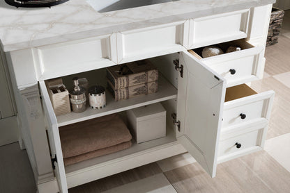 Brookfield 48" Single Vanity Cabinet, Bright White