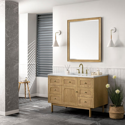 Laurent 48" Single Vanity Cabinet, Light Natural Oak
