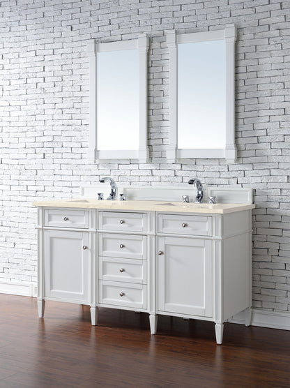 Brittany 60" Double Vanity in Bright White