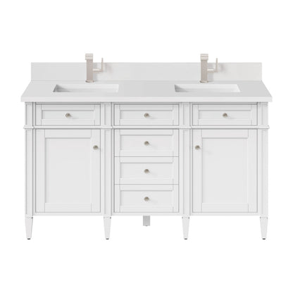 Brittany 60" Double Vanity in Bright White