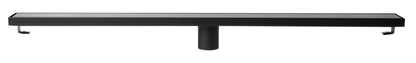 ALFI brand ABLD36B ABLD36B-BM 36" Black Matte Stainless Steel Linear Shower Drain with Solid Cover