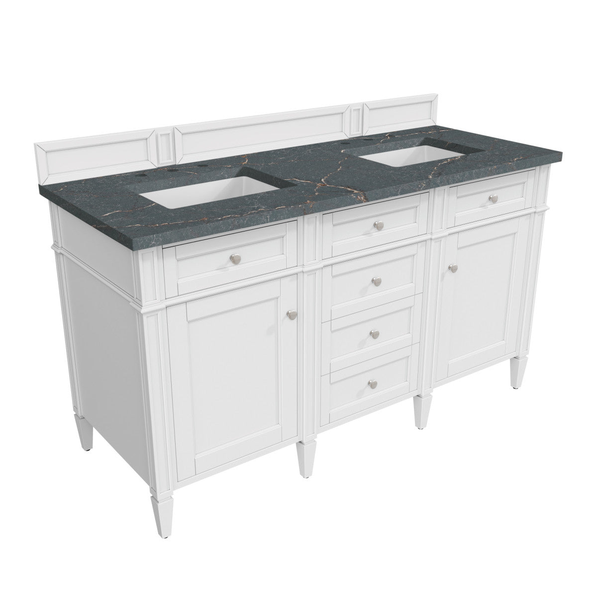 Brittany 60" Double Vanity in Bright White