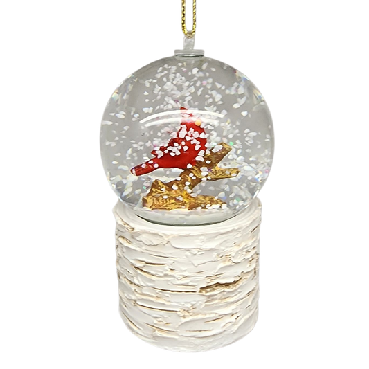 Snowglobe Cardinal Ornament