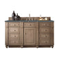 Bristol 60" Single Vanity Cabinet, Bright White
